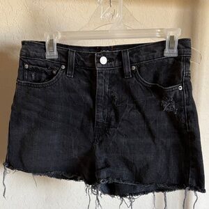 BDG Charcoal High-Rise Denim Shorts